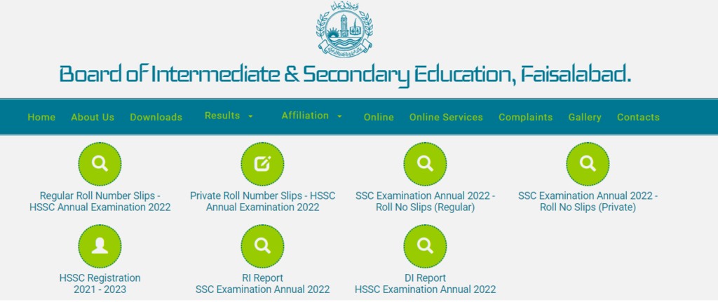 10th Class Result 2022 Bise Faisalabad board Check by Name and Roll No
