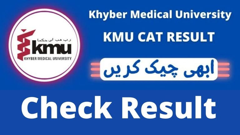 (19 Sep) KMU cat result 2022 by roll number by name (Passing marks) cat.kmu.edu.pk